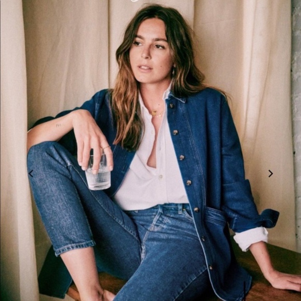 SEZANE WILL JACKET - INDIGO XS